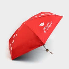 Women's umbrella “Dive into life”, 6 knitting needles, folds in the size of the phone.