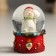 Souvenir Polystone Water Ball "Snowman in the Red Coll" 4.5x4.5x6.5 cm