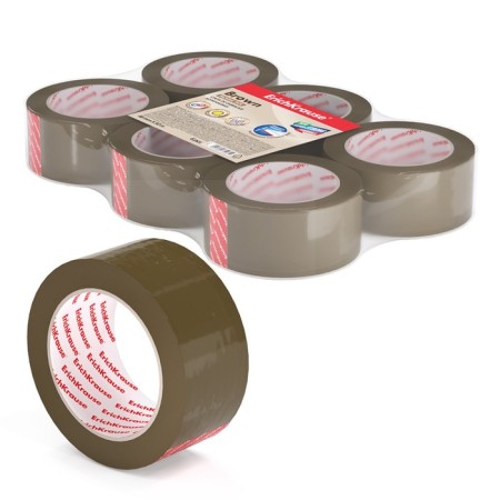Glue tape packaging Erichkrause "Brown", 48 mm x 50 m, 60 μm, brown, price per 1 pc.