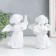 Polystone souvenir "Angel-girl plays" a snow-white mix 10x5.5x12 cm
