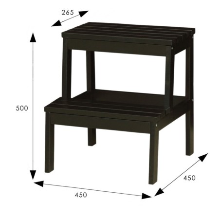 Ladder-string, 450x450x500, wenge-1