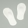 Disposable slippers, economy, white, 42 p.