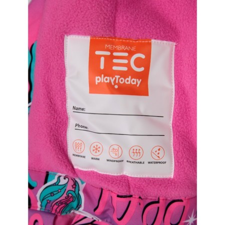 Winter kit for girls: jacket and semi -combineson, height 104 cm-8