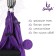 Sangh yoga hammock, 250 × 140 cm, purple color