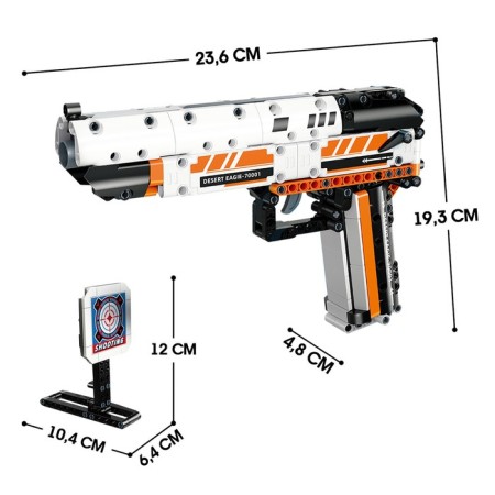 Designer Weapon Desert Eagle, shoots soft bullets, 345 parts-1