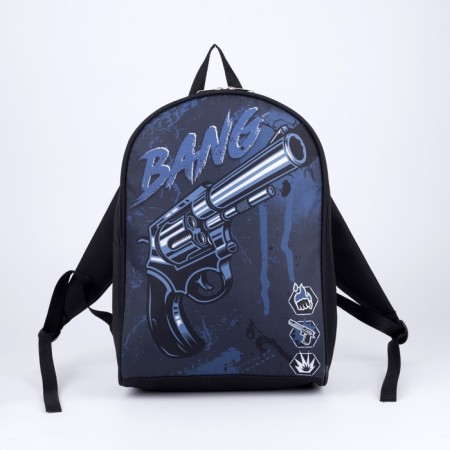 School Bang's backpack, 27x14x38, lightning department, black-5