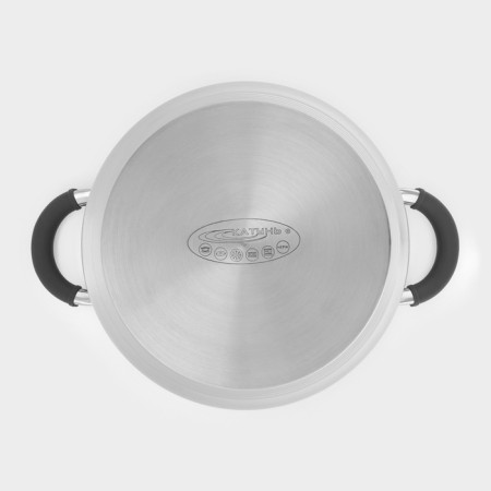 Irida pan, 5.2 l, d = 22 cm, capsule, glass cover, induction-3