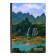 Note book A5, 160 sheets in the Mountain Waterfall Code, hard cover, glossy lamination, offset block