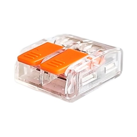 Dori connecting terminal (QMC 221-412) 2-wire, transparent 6pcs in a blist-1