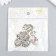 Decor Metal for creativity "Snow and horse" silver 388 2.2x1.7 cm