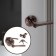 Latch (fashion 3186), interior, latch, 3 keys, color copper