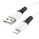 Hoco X82, Lightning cable - USB, 2.4 A, 1 m, braid silicone, white
