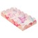 Cookie box, confectionery packaging with PVC lid, “peonies”, 10.5 x 21 x 3 cm