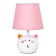 Board lamp "Kisa" E14 40W white-pink 17x17x27 cm Risalux