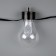 Smart garland "thread" 6 m with nozzles "bulbs with cones", IP20, dark thread, 20 LED, glow RGB, USB