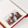 Photo album magnetic 30 sheets 23x28cm "plain red"