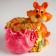 Piglite Polystone "Red Tiger with a barrel/bag of gold coins" MIX 9.5x7.5x10 cm