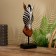 Mask "Zebra" on a stand, Albezia 40 cm
