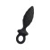 Anal plug Erotist Strob M - Size, silicone, black, 13.5 cm