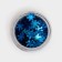 Glitter curly snowflakes blue 0.5 g