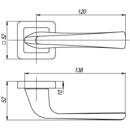 Separate pen Punto Saturn QR GR/CP-23, graphite/chrome color-1