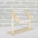 Higher-staining stalks for embroidery, 20 × 20 cm, with stand, color light wood