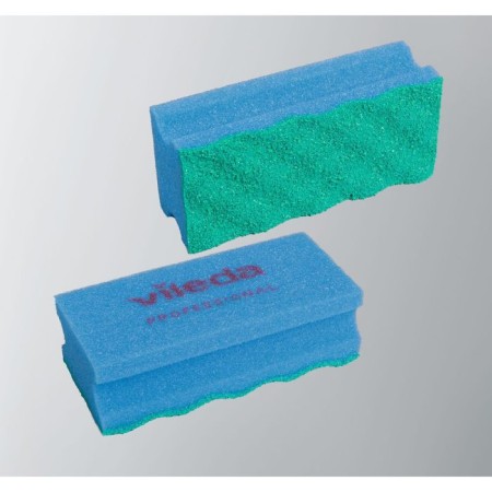 Professional cleaning sponge with VILEDA PUPETIVE, Blue color, 6.3 x 14 cm