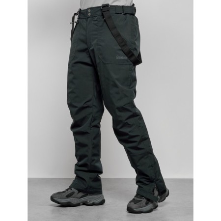 Semi-combinezone ski insulated male winter, size 56, dark green color-9