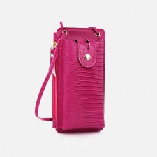 Baby bag on magnet, long belt, fuchsia color