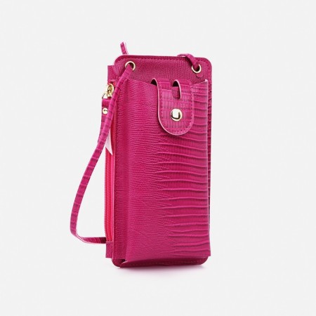 Baby bag on magnet, long belt, fuchsia color