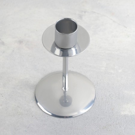 Bob Climber Metal for one candle, 7.4x12 cm, chrome-2