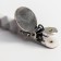 Holder for the nipple - dummies of "rhombics", silicone, gray color