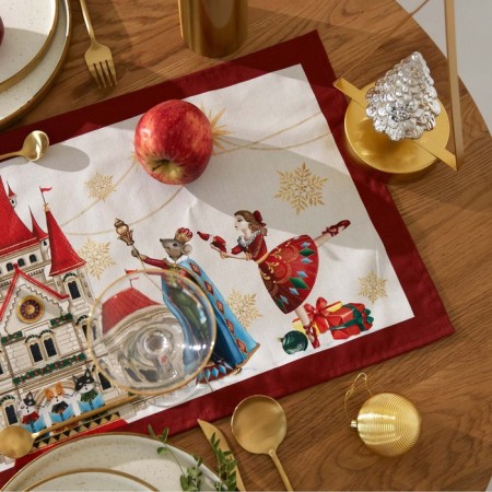 New Year. Driving Ethel "Nutcracker" 30x70 cm, 100% cotton, sarzha 190 g/m2-2