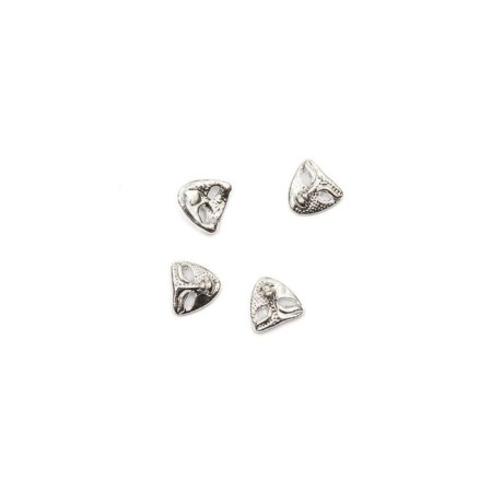 Metal accessories TNL "Silver Mask", 4 pcs