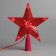 The LED top for the Christmas tree "Red" 15 cm, 10 LED, wire 2 meters, 220 V, glow red glow