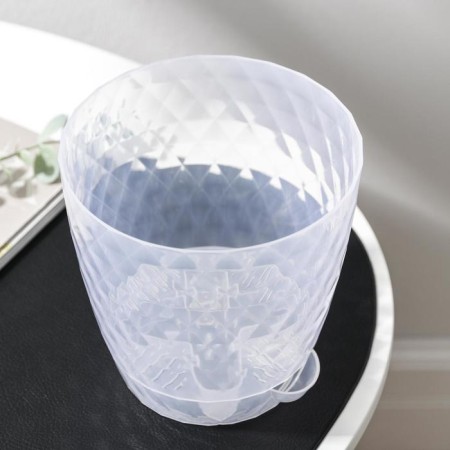 Pot for flowers with basal watering "Rumba", 1.5 l, the color is transparent-1