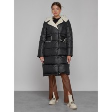 Coat insulated winter female, size 46, black color