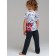 Pajama for the boy PlayTode: T -shirt and trousers, height 104 cm