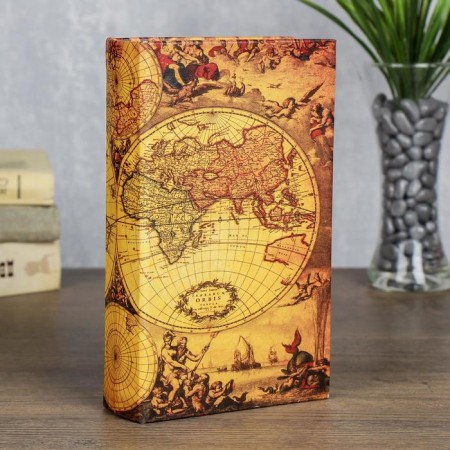 Safe-book wood "Geography" 21x13x5 cm