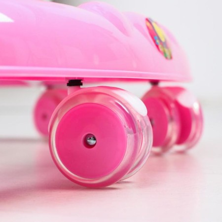 Walks "Smile", 8 Silik. wheels, removable panel, muses, light, toys, pink-6