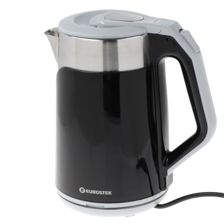 Electric kettle eurostek eek-2026, plastic, fire, 1.8 l, 1500 watts, black-1