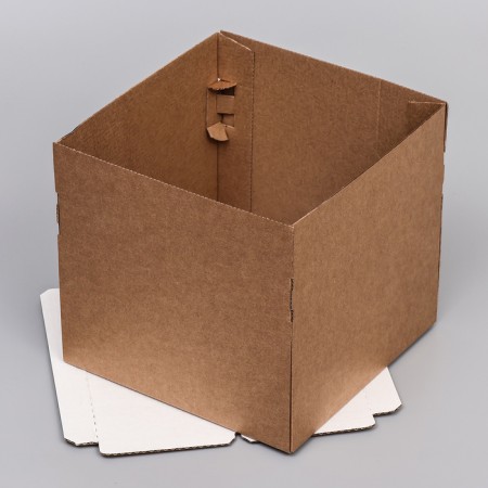 Confectionery packaging with a window, craft, 25 x 25 x 24 cm-3