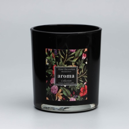 Aromatic candle in a glass "Aroma Art", English pear and freesia-1