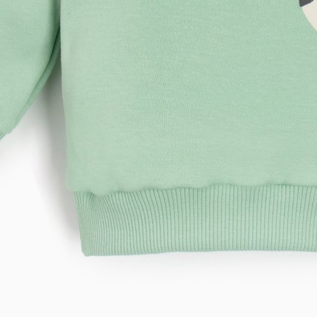 Kidsa (sweatshirt, trousers) minku, green/ecrew, height 80-86 cm-6