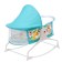 Musical cradle for newborns, blue color