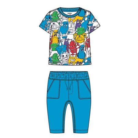 Set for a boy PlayTude: T -shirt and trousers, height 80 cm-5