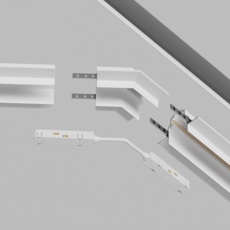 Angle-connector 135 ° Gravity built-in, white-2