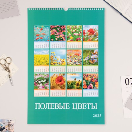 The calendar of the Overdo at the Rigel "Field Flowers" 2025, A3-2