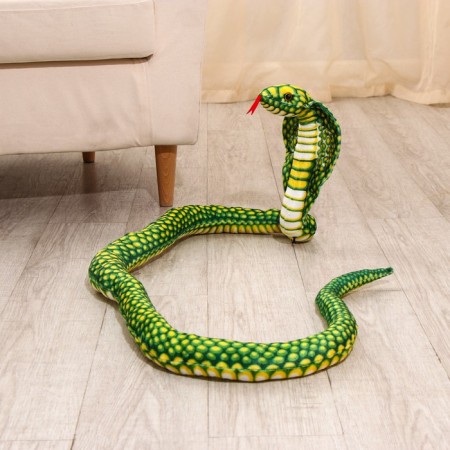 Soft toy "Cobra", 30 cm/200 cm, green color-5