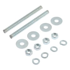 Reinforced rod, tundra, DIN 976 m8x100 2 pcs set, white zinc 2 pcs